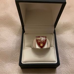 Sterling Silver Harvard University HARVARD DAMES Signet Ring